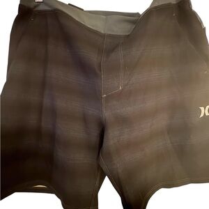 Hurley Black and Blue Board Shorts Athletic Swimwear